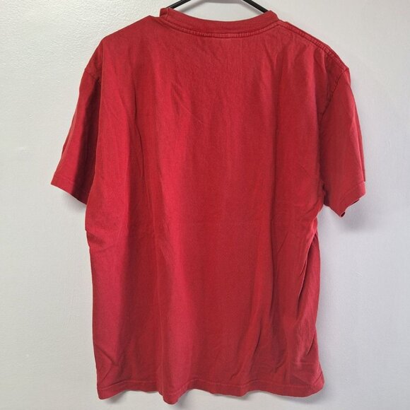 Tommy Jeans Tee‎ Shirt Red Hilfiger Mens Medium Heavy Cotton - Picture 2 of 7
